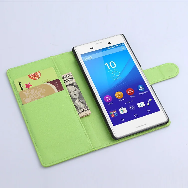 Чехол для Sony Xperia M4 Aqua Dual E2303 E2333 E233 E2312 чехол с откидной крышкой кожаный на