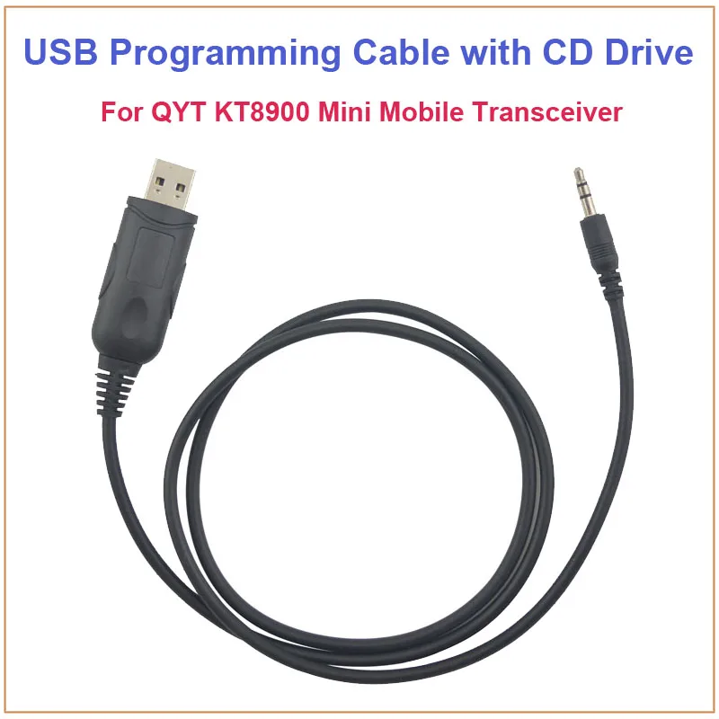 QYT KT8900 KT-8900 USB Программируемый кабель и CD программное обеспечение для KT8900R KT-UV980 Dual