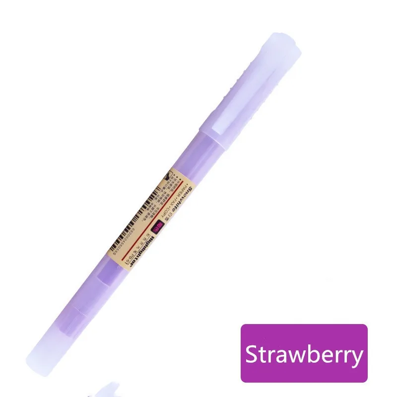 Strawberry Climemo 1 шт. милый мягкий Лайнер Маркер флуоресцентная ручка Kawaii мягкий лайнер Сделай Сам пастельный Жидкий Мел маркер - Цвет: Strawberry