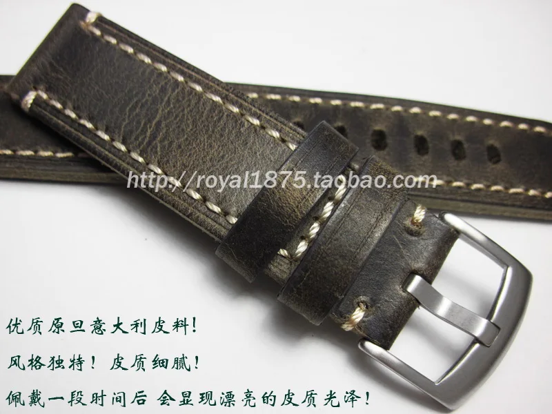 

Handmade Genuine Leather strap Vintage Brown Watch band 18mm 19mm 20mm 21mm 22mm Watchband For MIDO Casio SEIKO TISSOT Watch
