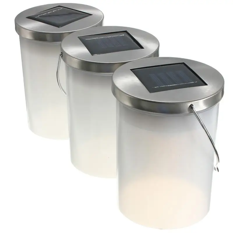 Водонепроницаемый висячий цилиндр с солнечной батареей фонари светодиодный