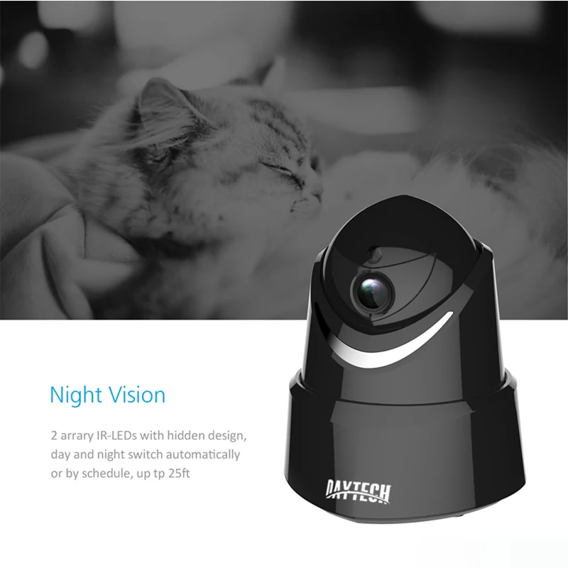DAYTECH 2MP IP Камера 1080P Беспроводной Wi-Fi домашней безопасности P2P сети Видеоняни и