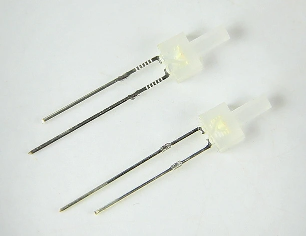 mix 5kinds white diffused flat top 2mm led diode 2 lead