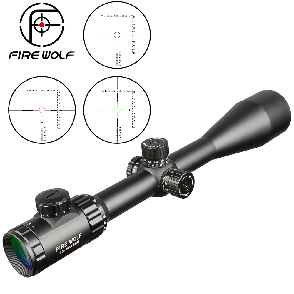 Прицел для охоты FIRE WOLF 10 40X56AOE оптический прицел с регулировкой на боковое колесо