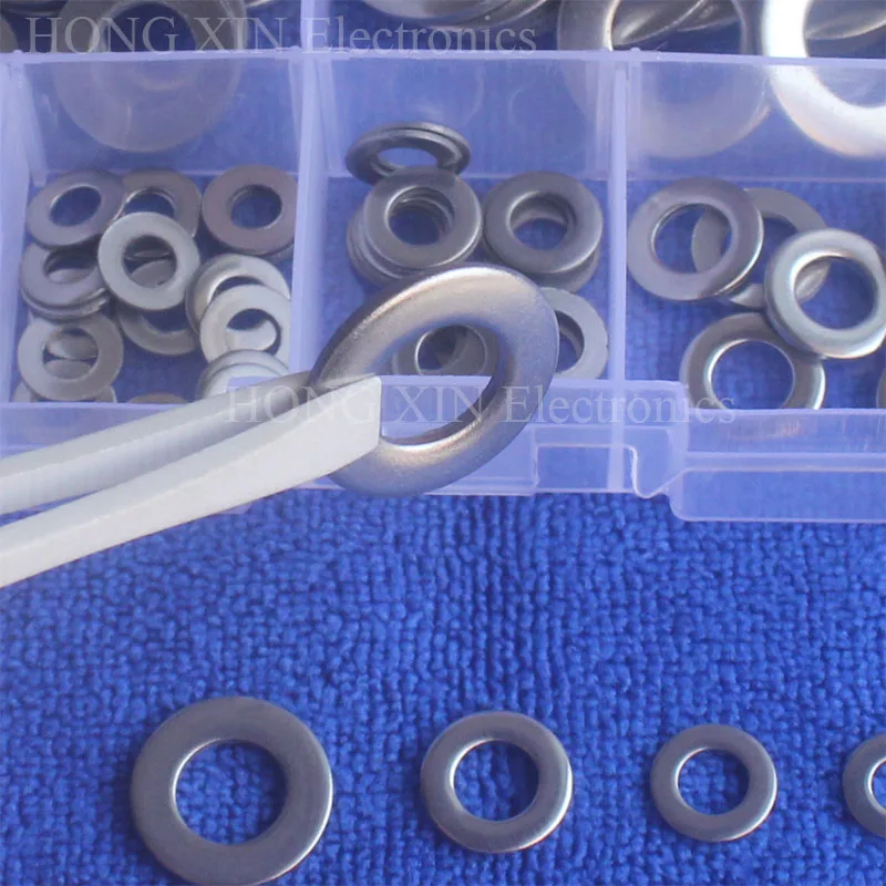 Плоская шайба из нержавеющей стали 105 шт./компл. M3 M4 M5 M6 M8 M10 304|steel flat washer|plain washerflat