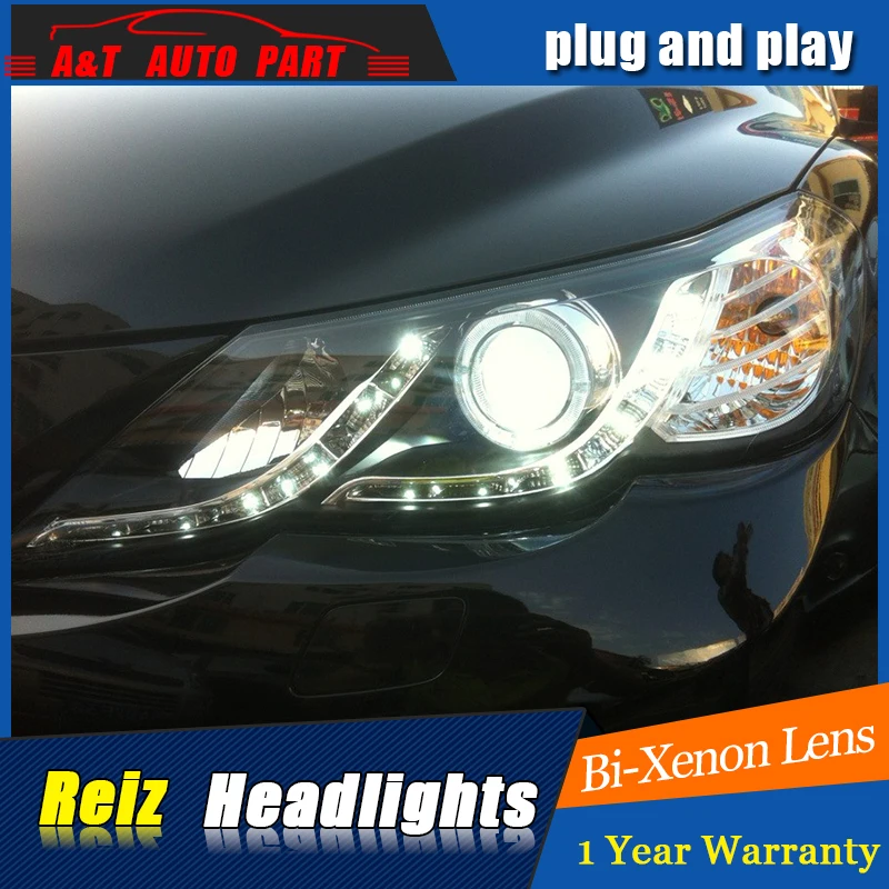 Auto Part Styling For Toyota Reiz headlights DRL 2011-2013 LED light bar Q5 bi xenon lens h7 | Автомобили и мотоциклы