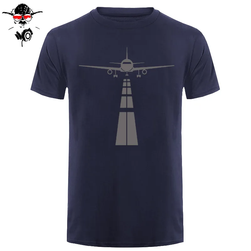 Летчик самолет Футболка мужская летняя короткий рукав Eat Sleep Fly Repeat Винтажная футболка хлопок тройники черный - Цвет: navy gray