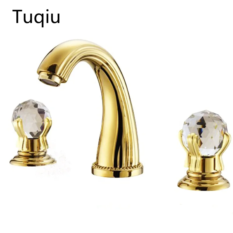 Смеситель для раковины кран с золотым покрытием бесплатная доставка|basin faucet|sink