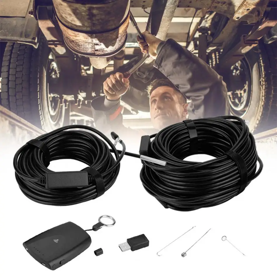 IP67 Водонепроницаемый wifi эндоскоп камера Borescopes 10 м 20 м 720P HD камера 6 Led эндоскоп для осмотра труб