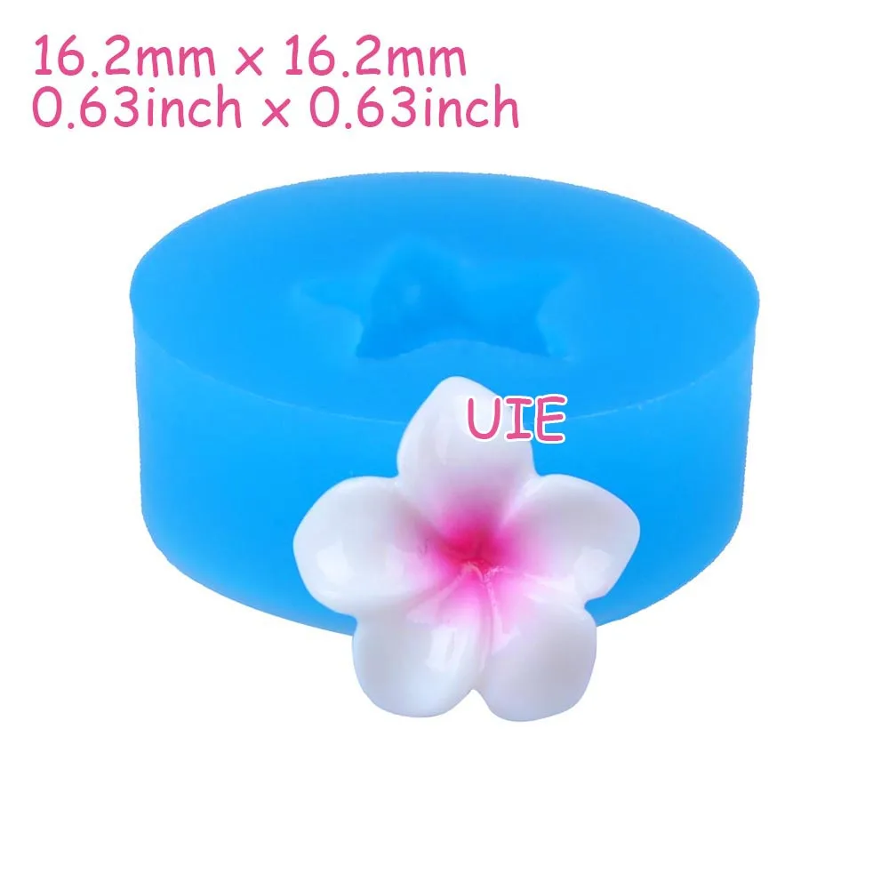 HYL269U 16 2 мм Плюмерия силиконовые формы цветок плесень помады Sugarcraft кекс Топпер