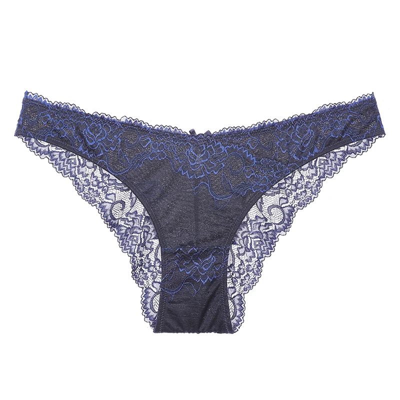3pcs Blue Lilymoda, 3 шт., Новое поступление, женские сексуальные бесшовные кружевные трусики, трусики, нижнее белье, повседневное нижнее белье, удобное - Цвет: 3pcs Blue