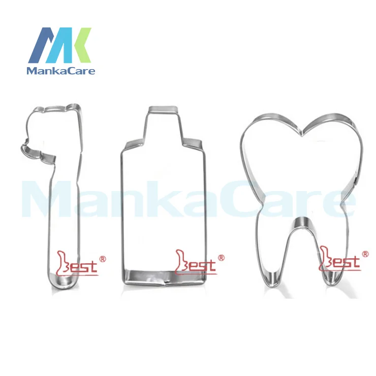 Форма для печенья из нержавеющей стали зубная щетка/зубная паста/зуб/набор