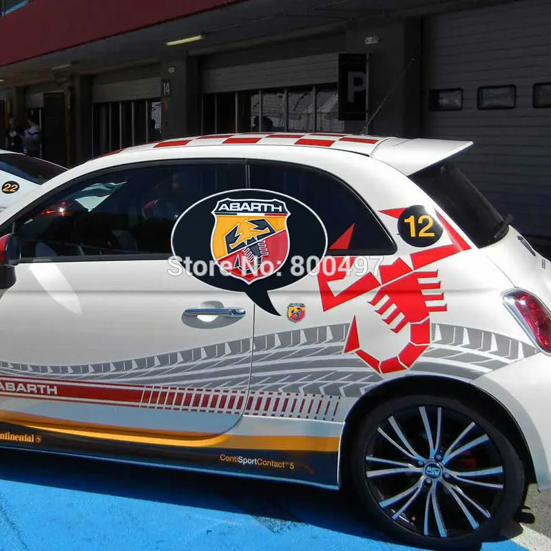 Новейшая модель 3D алюминиевого сплава автомобиля эмблема для Fiat автомобиль Abarth