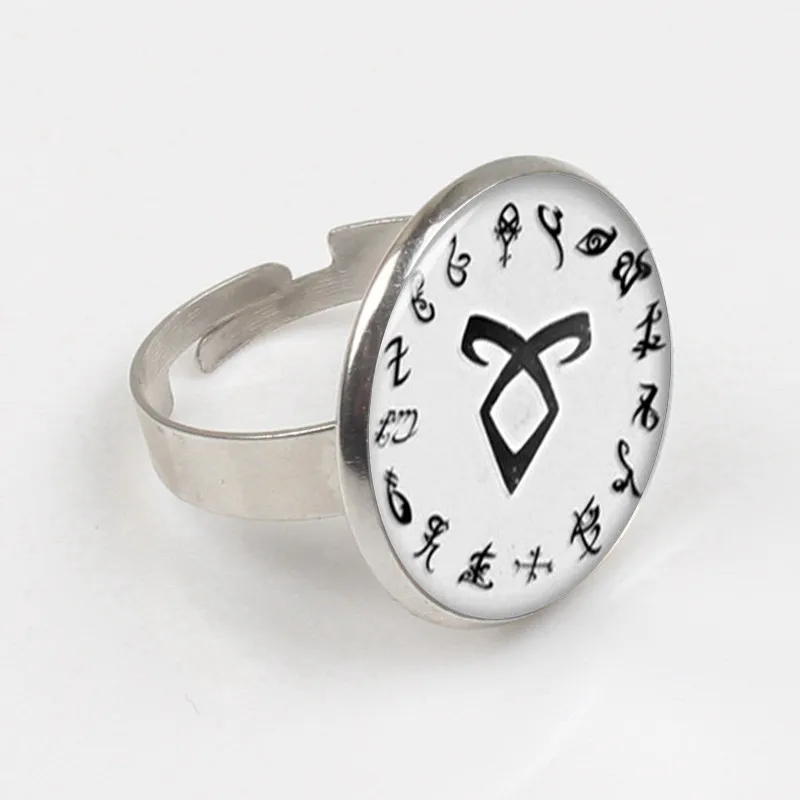 Кольцо с костями mathal Instruments Винтажное кольцо ангельскими рунами для мужчин и