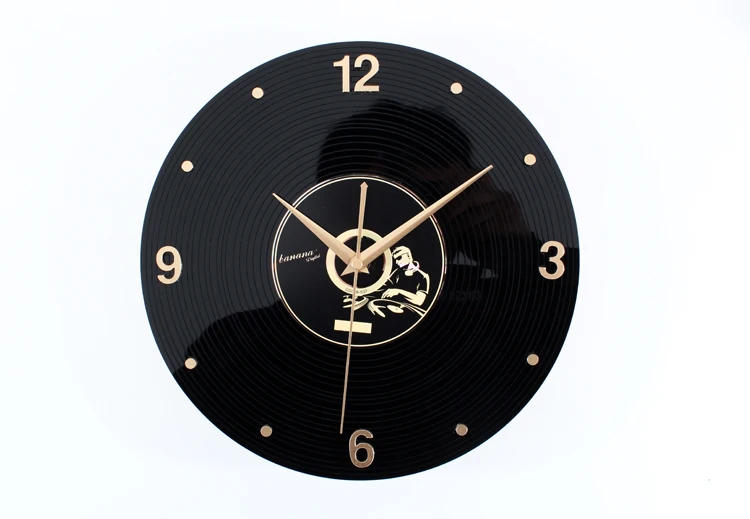 30 см настенные часы Saat Reloj 3D ретро ностальгия часы Виниловые CD альбом настенные часы Relogio де parede обои Saati horloge Murale клок