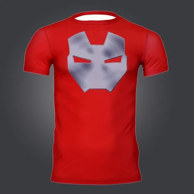 Men marvel compression t shirt 