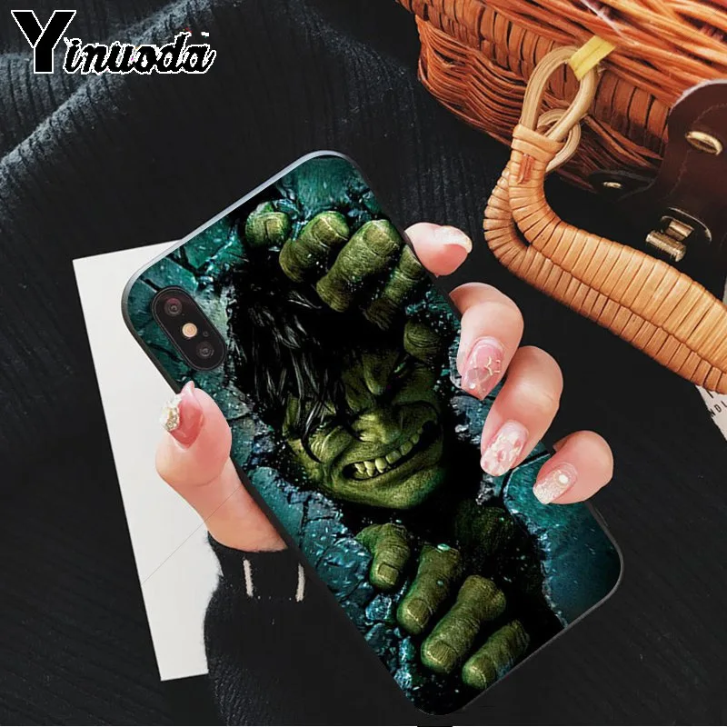 A4 Yinuoda герои Marvel Hulk DIY печать рисунок чехол для телефона чехол для iPhone 5 5Sx 6 7 7plus 8 8Plus X XS MAX XR - Цвет: A4