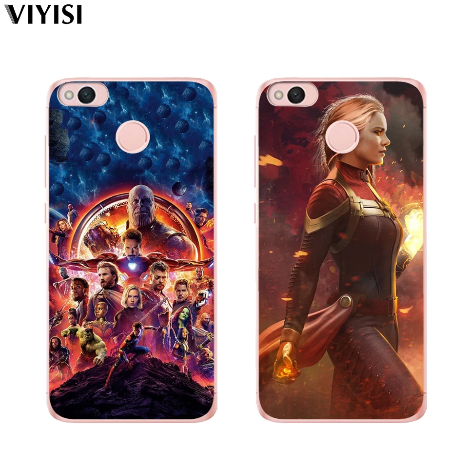 Case For Xiaomi Redmi mi 8 Mi 9 Note 5A 6 4 A2 Lite A1 4X 4A 5X Marvel Iron Man Black Widow Raytheon Soft silicone TPU Cases |