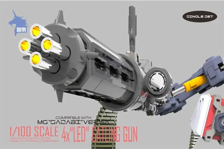 MG 1/100 4X Sazabi MSN-04 пулемет Гатлинга добавить на комплект w/светодиодный фигурка