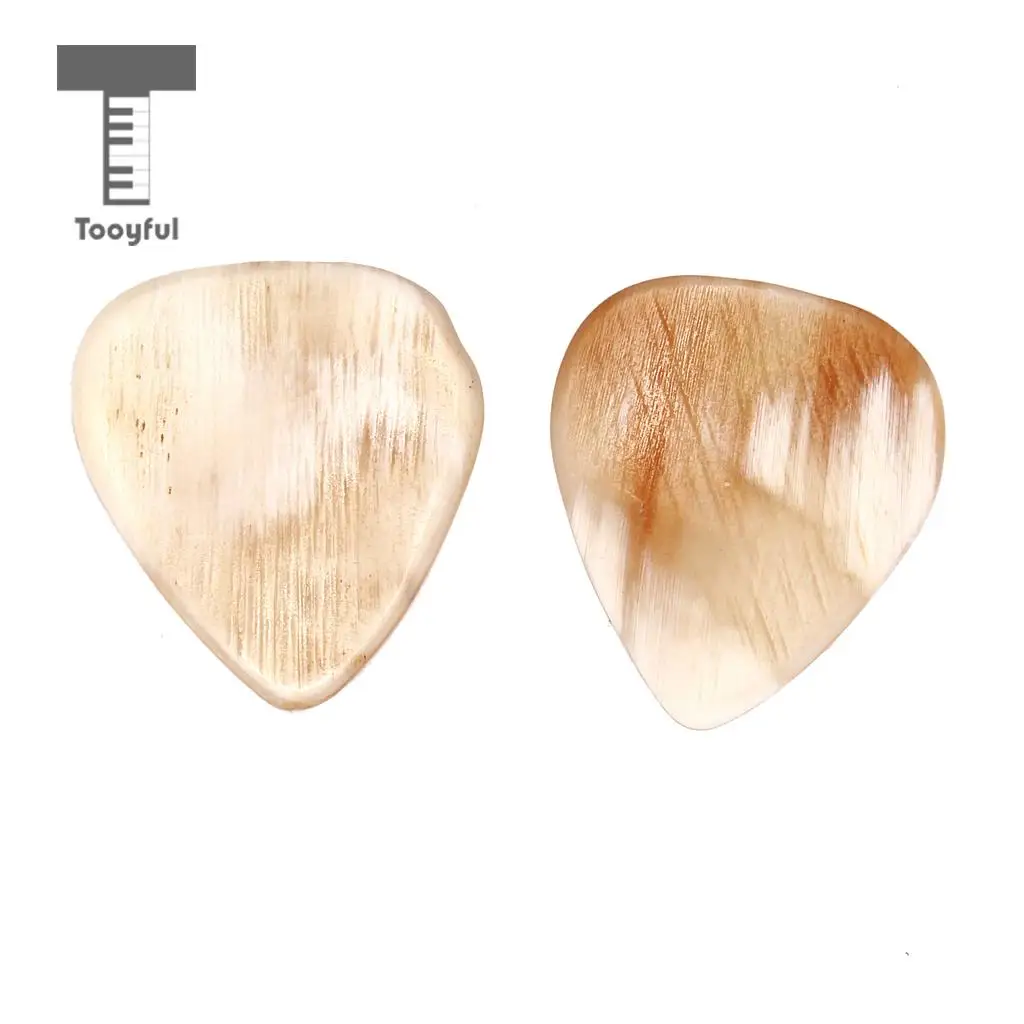 Tooyful Durable 8Pcs Handcrafted Horn Bass Guitar Picks Multi Smooth Acoustic Electric Plectrums Accessories Musical Instrument | Спорт и