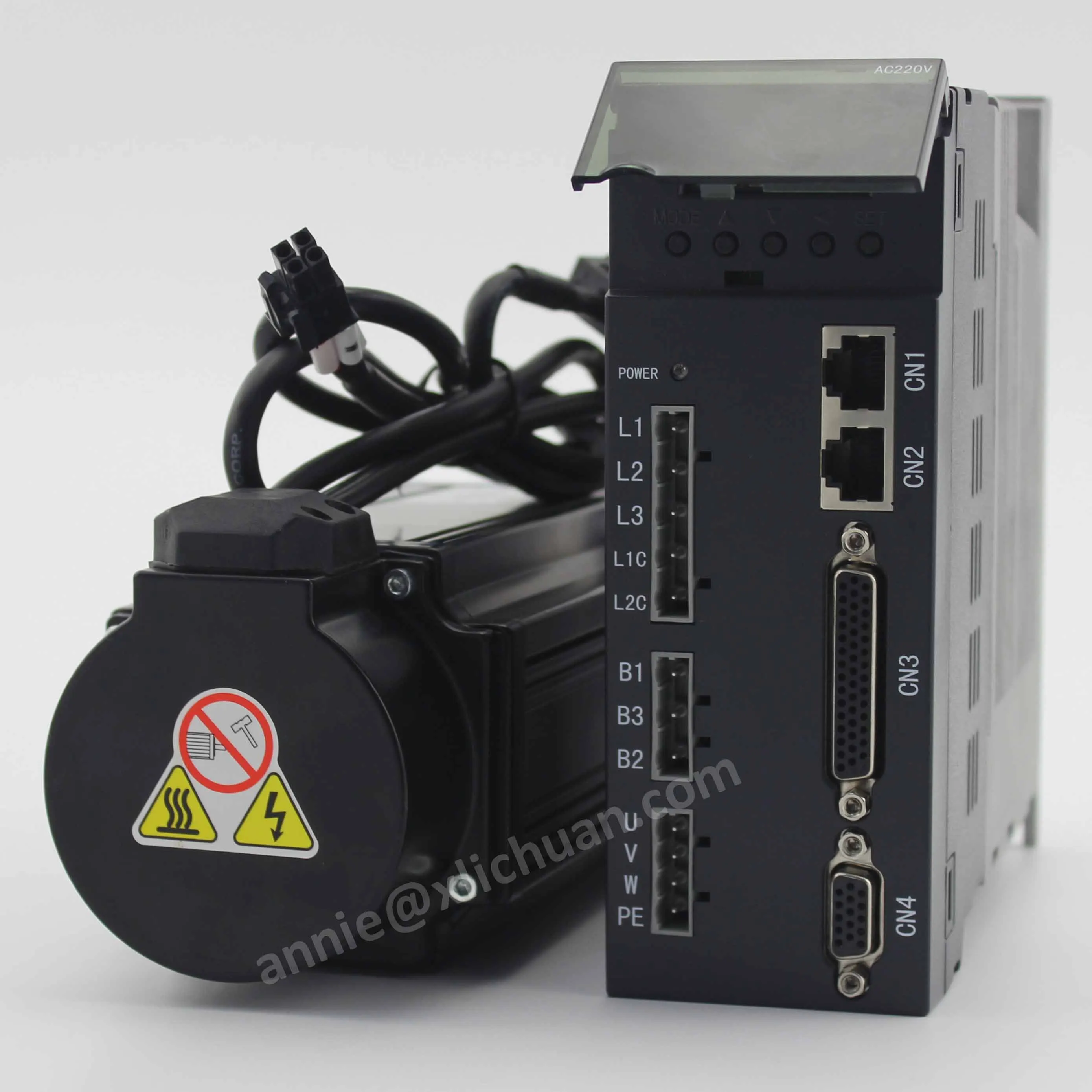 Lichuan фланец 80ST-M04030 4Nm 1.2kw серводвигатель с сервоприводом 3000 об/мин асинхронный мотор привод переменного тока серводвигатель 1,2 кВт