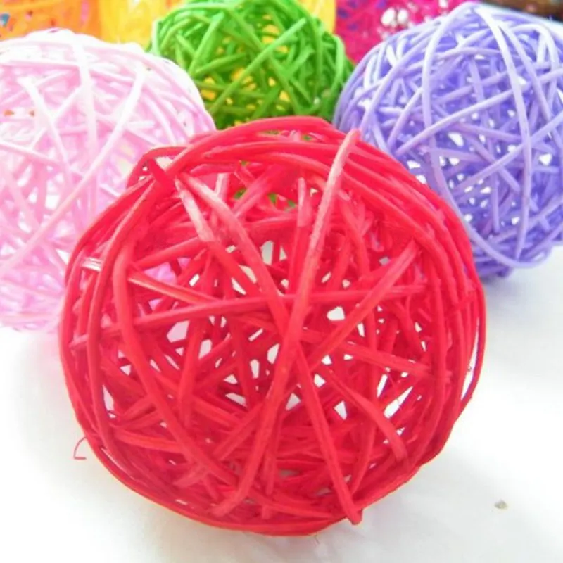 12 шт. плетеные игрушки в виде попугаев 7 см | Дом и сад