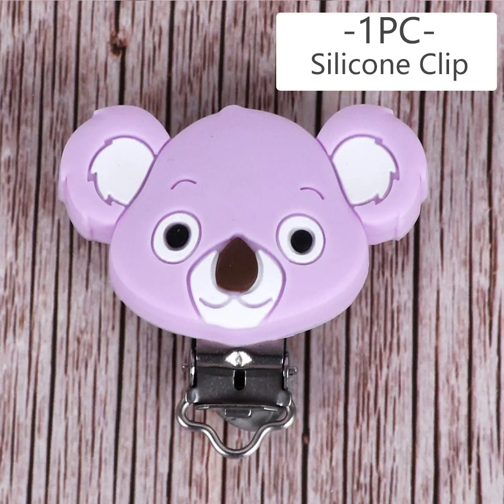 BPA Free Koala Baby Teether Silicone Beads For DIY Teething Necklace Gift Nurs Accessories Food Grade Silicone Teether Rodents - Цвет: jz1014-013