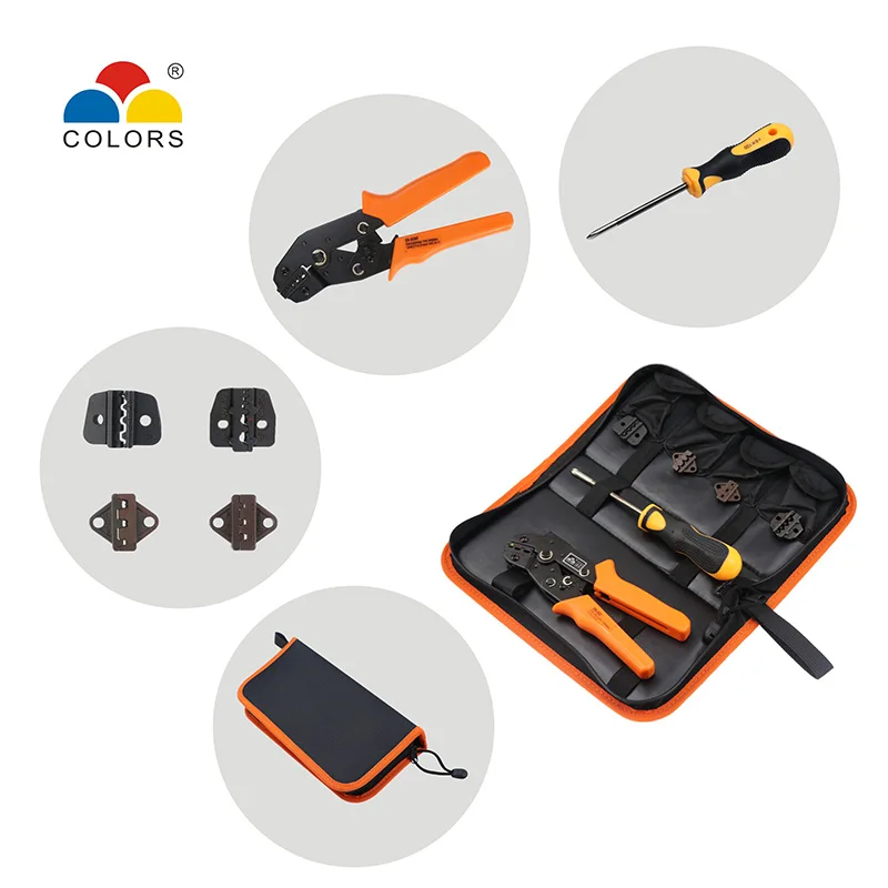 

COLORSP SN-06WF Plier Set Wire Crimping Pliers Cable Hand Tools Cutter Crimper Stripper Crimp SN-0325 Jaw 0.25-6mm 23-10AWG