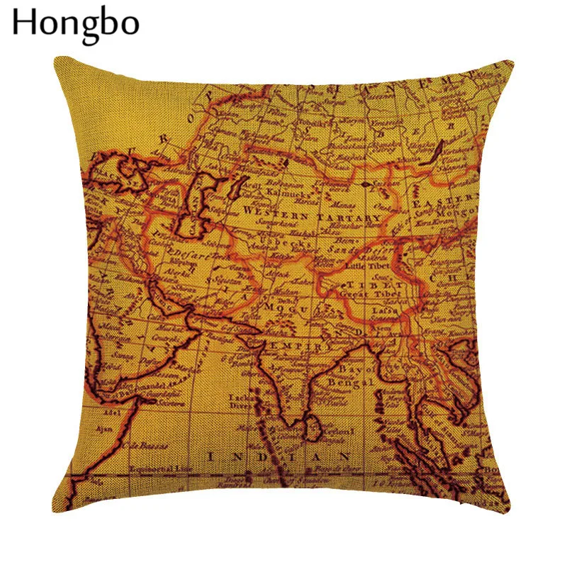 Hongbo 1 шт. Современная Минималистичная креативная мультяшная печать домашняя подушка для мебели набор подушек флаг футбольная команда узор