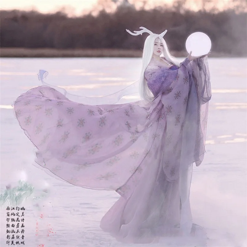 Jiao Zhu Zhuan Dragon Princess женский костюм Hanfu фото дом костюм для тематической фотографии Косплей Hanfu Dragon Ball