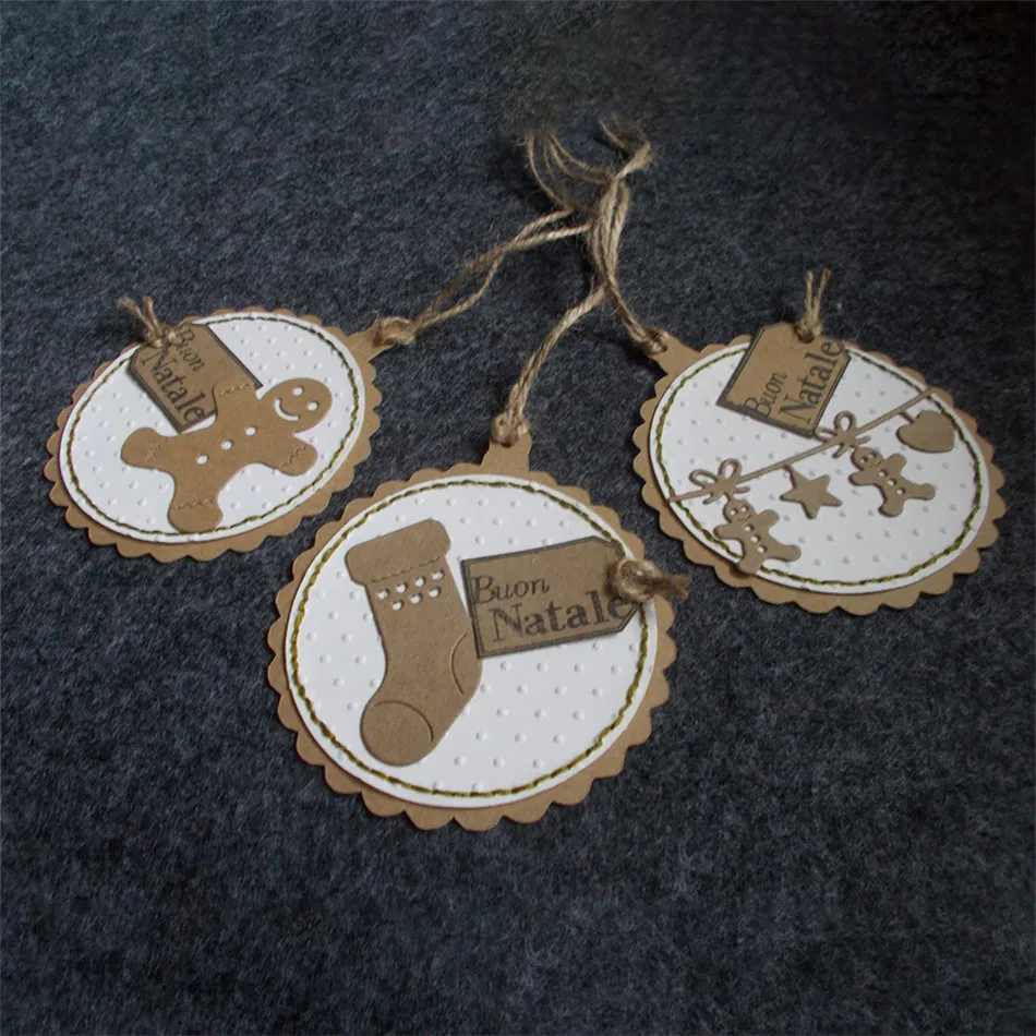 DiyArts металлические штампы для резки рождественские пряники Снежинка изготовление скрапбукинга альбом тиснение ремесло резки трафареты