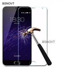 2PCS For Meizu M2 Note Glass Phone Screen Protector Tempered Glass Meizu M2 Note Glass For Meilan Note 2 Phone Front Film BSNOVT