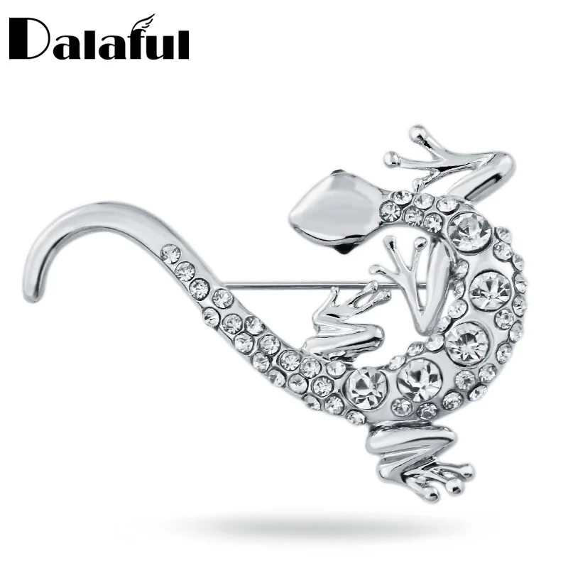 Милые ящерицы геккон кристалл животных Броши Шпильки брошь для Для женщин Z006|animal