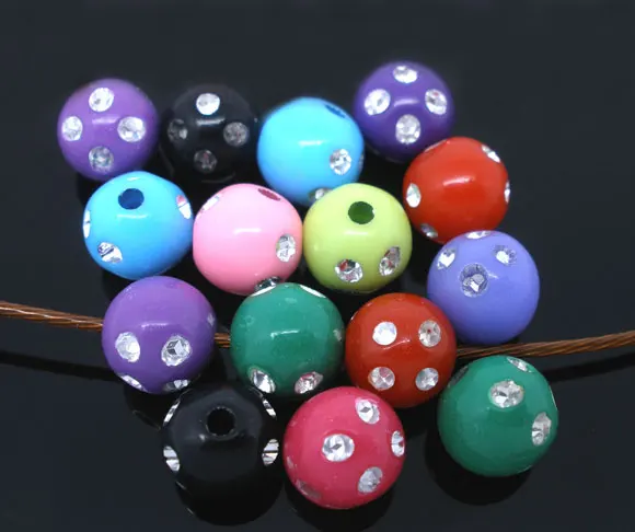 2019 Новинка 100 шт. разноцветные пластиковые разделительные бусины диаметр 8 мм