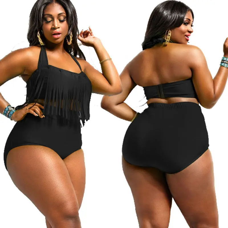 Женские пикантные бикини большого размера горячие женские с высокой талией