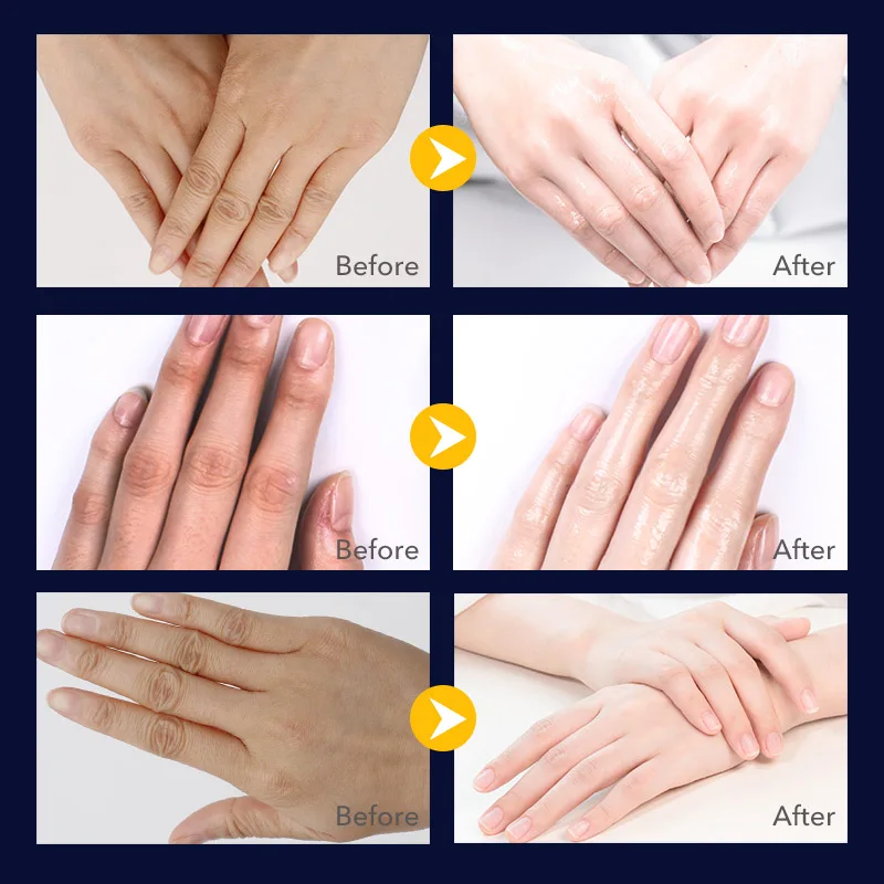 Звезда молоко воск отбеливающая маска для рук парафин Отшелушивающий черная