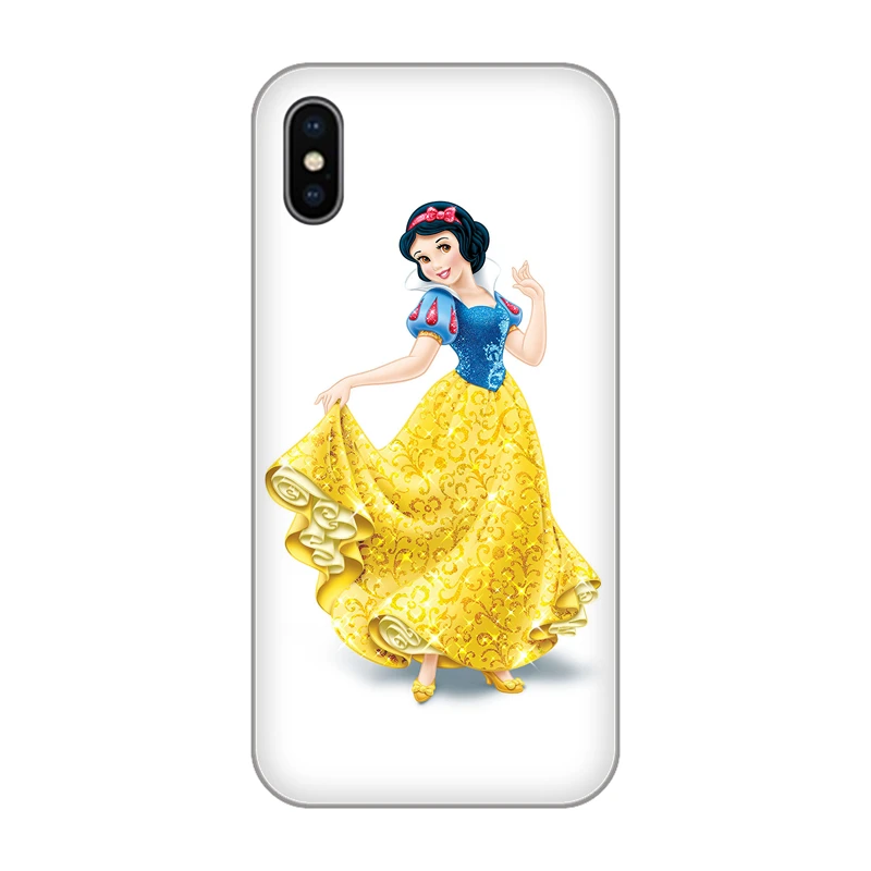 Милый мультяшный чехол принцессы disneys для iphone 4 5 5S 5C SE Xs Max Xr X 6 6s 7 8 plus белоснежная