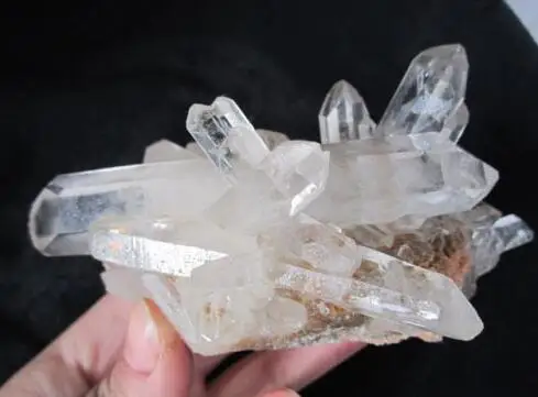 

NATURAL TIBETAN CLEAR QUARTZ CRYSTAL CLUSTER AWESOME FORM Specimen