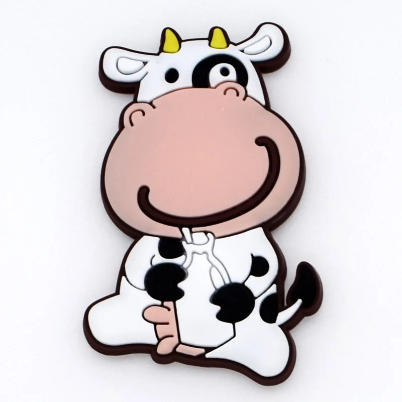 Cattle Белая доска наклейка Зодиак украшение дома мультфильм дети подарки 1 шт. магниты на холодильник силиконовые животные Популярные магниты на холодильник - Цвет: Cattle