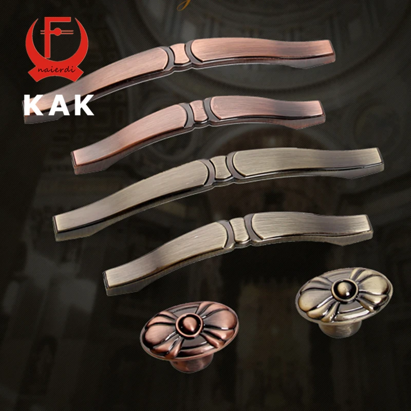 KAK 5 шт./лот винтажные ручки кухонный шкаф тянет античные для шкафа дверей ящиков