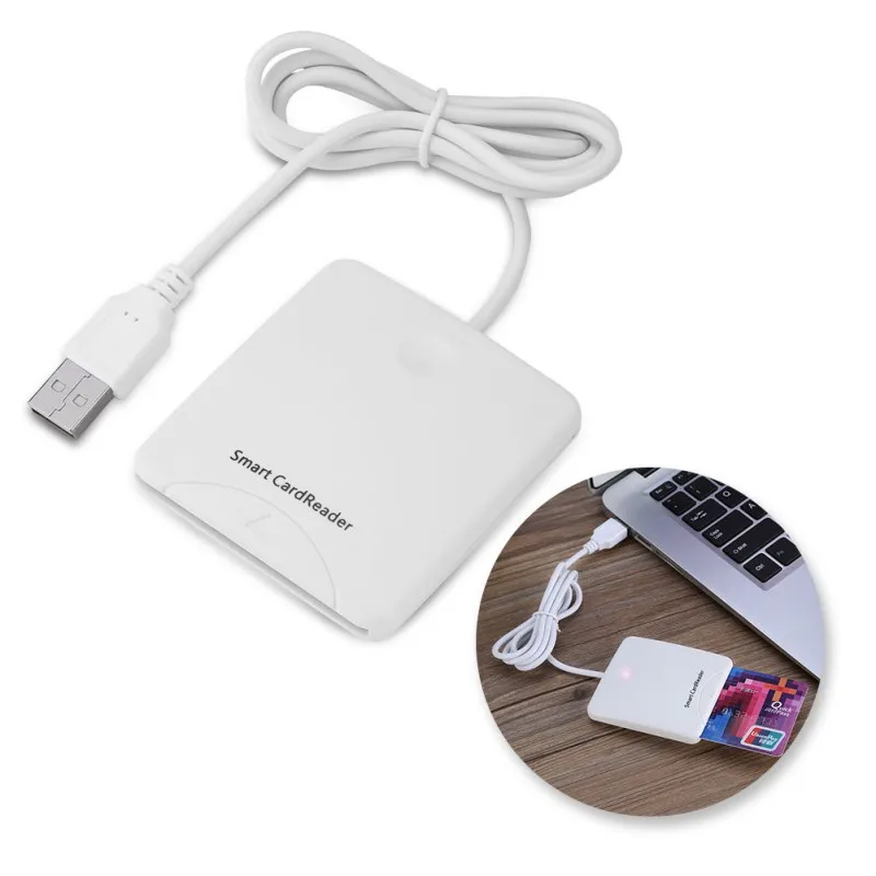 IC Credit Card Reader USB Smart Chip Encoder Writer with SIM Slot for Windows 2000 XP or Mac OS X Linux | Компьютеры и офис