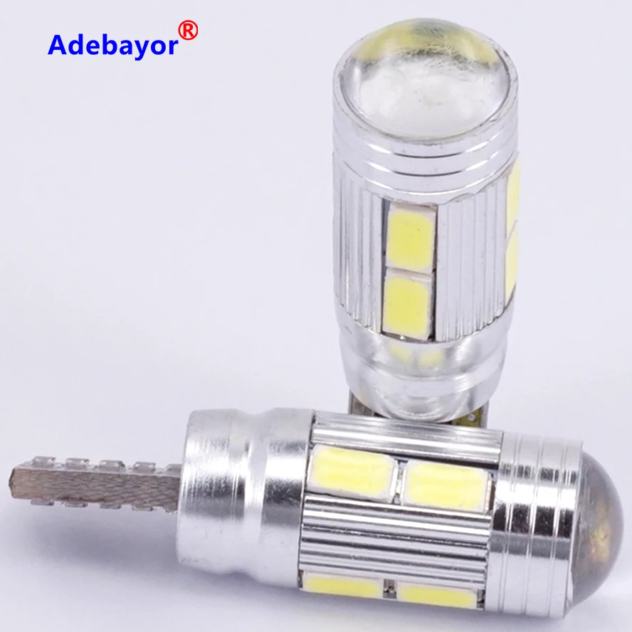 6 шт./лот T10 canbus led 10 SMD 5630 чип 501 W5W 194 безошибочный Автомобильный светодиодный