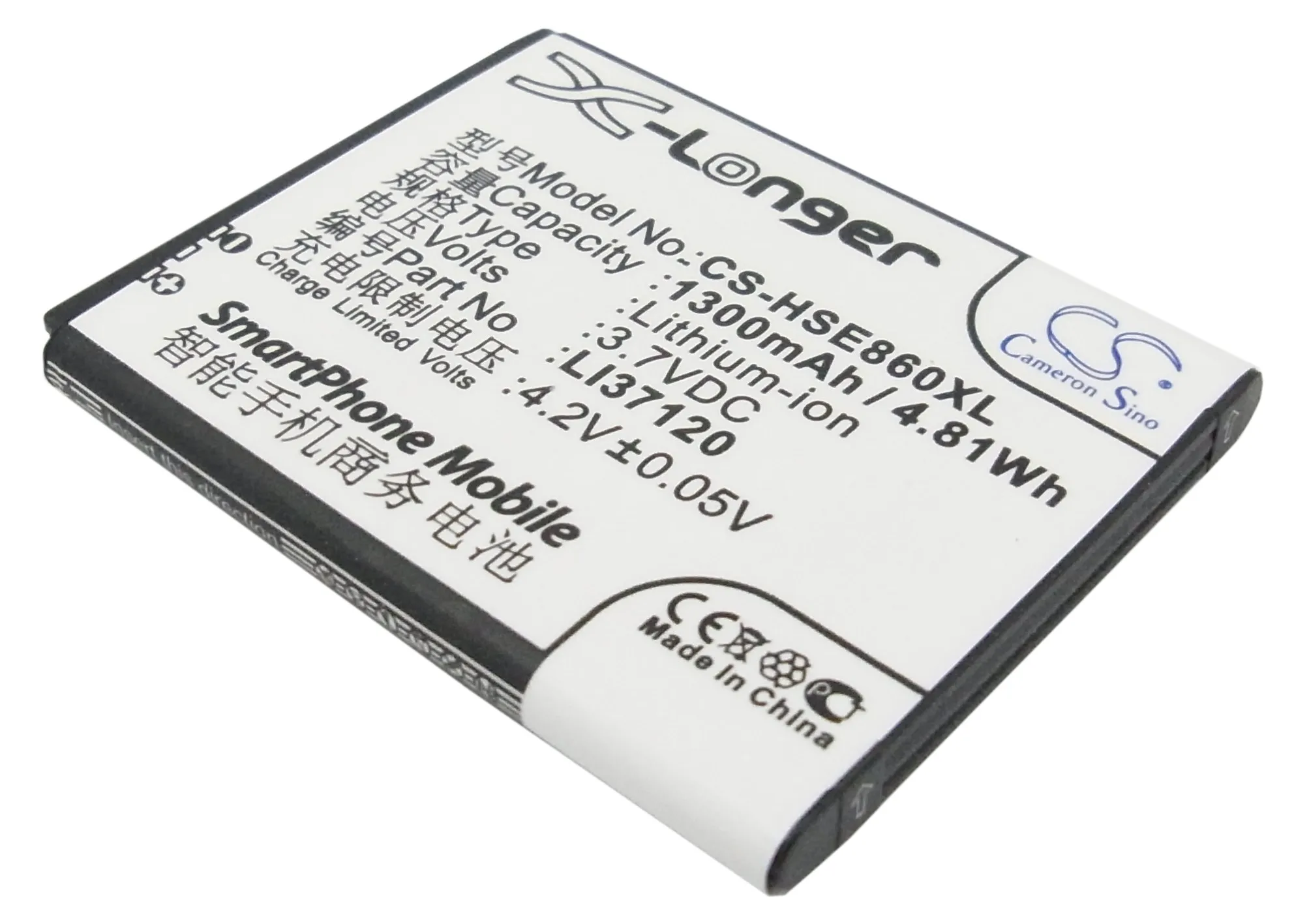 Cameron Sino 1300 мАч аккумулятор Li37120 для Hisense E830 E860 E860c HS T830|Аккумуляторы мобильных