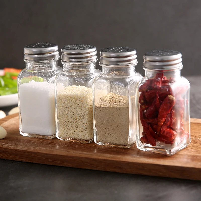 Стеклянная емкость для специй стеклянная банка приправ баночка барбекю бутылка