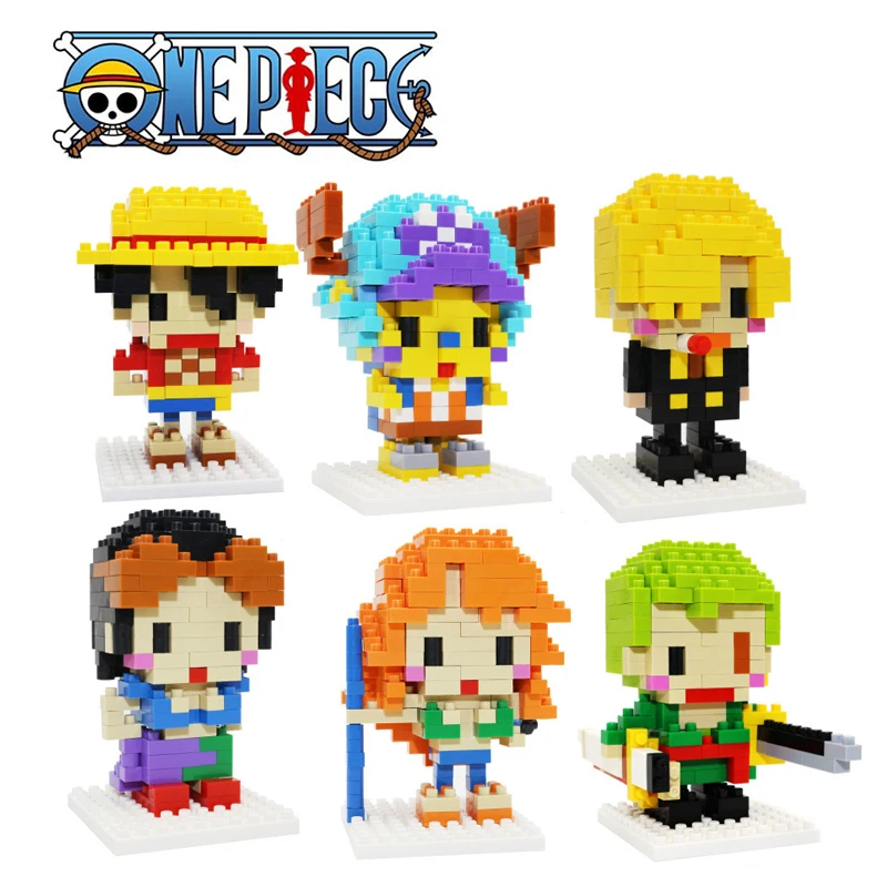 One Piece Ван Пис фигурки из аниме Луффи Эйс Нами Зоро Чоппер Санджи Робин фигурки аниме игрушка мини конструктор подарок для детей парень