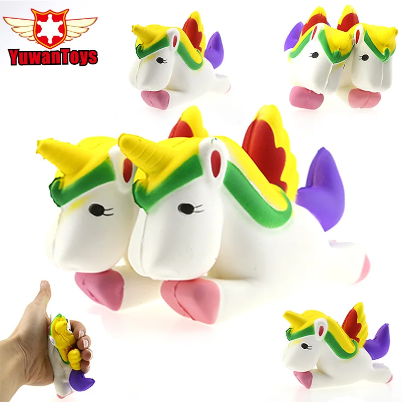 Горячие мягкие для сжатия мифы Holy Animal Pegasus Unicorn мягкое медленно поднимающееся