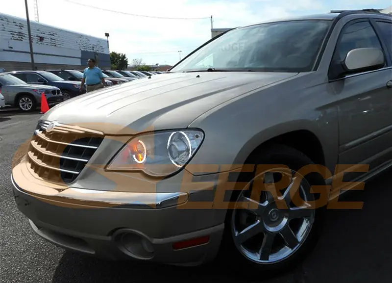 Для Chrysler nicfica 2007 2008 ксеноновые фары отличное Ультра яркое освещение smd комплект светодиодов «глаза ангела» DRL