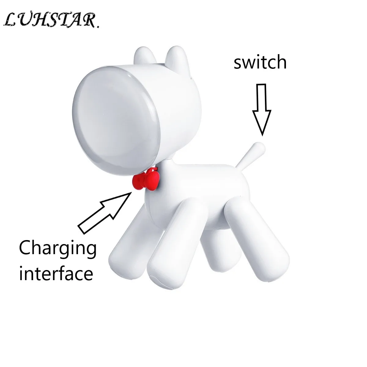 

Puppy Dog Night Lights USB Rechargeable Lights Baby Children's Bedroom Birthday Gifts Table Lamp Dormitory Led Lighting Fixtures