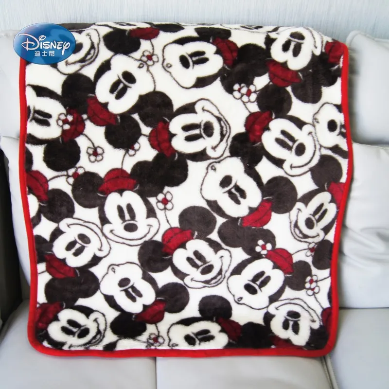 Дисней мультфильм синий Минни Микки Маус Дети подарок на день рождения мягкие фланелевые одеяло пеленать ребенка обертывание 70x100 см на кроватку