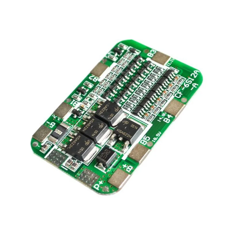 

Плата защиты PCB BMS 6S, 15A, 24 В, для 6 упаковок, 18650, литий-ионный аккумулятор, модуль ячейки, новое поступление